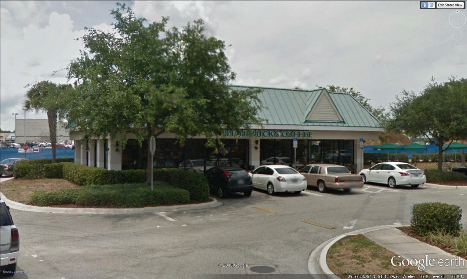 Starbucks in Island Walk, Palm Coast - Google Earth